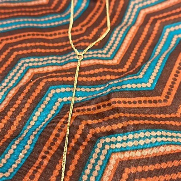 Aldo Matte Gold Y Drop Horn Pendant Adjustable Length Chain Necklace. Brand New. - Picture 6 of 7